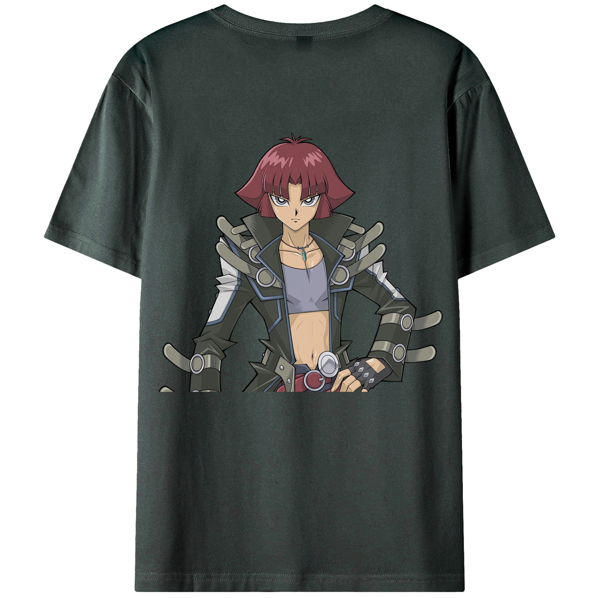 （画像用） 遊☆戯☆王 Yu-Gi-Oh! 綿100％ メンズ半袖Tシャツ（バックプリント） 通気性